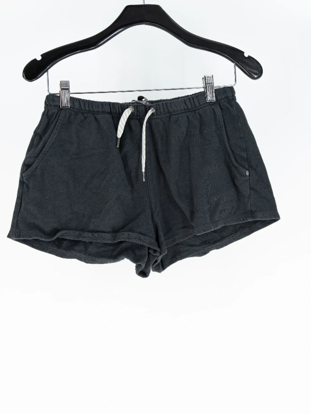 Vuori Women's Sunnyside Pull On Organic Cotton Tie Waist Mini Shorts Blue Small